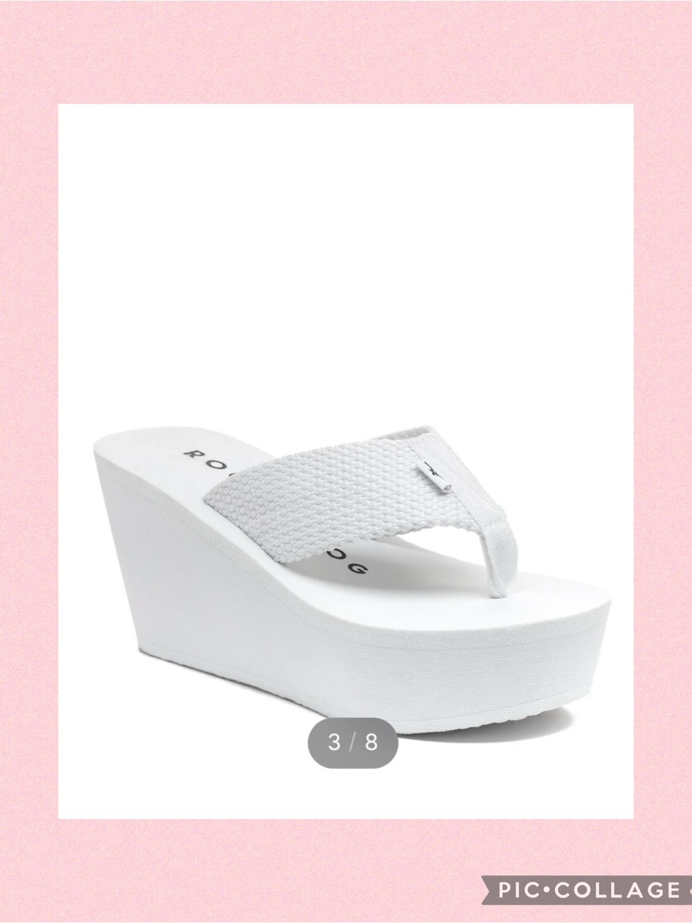 💖Rocket Dog “Diver” White Wedge Flip
Flops💖
